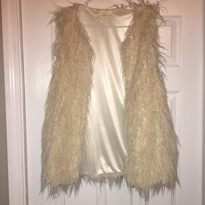 Faux Fur Cream Vest